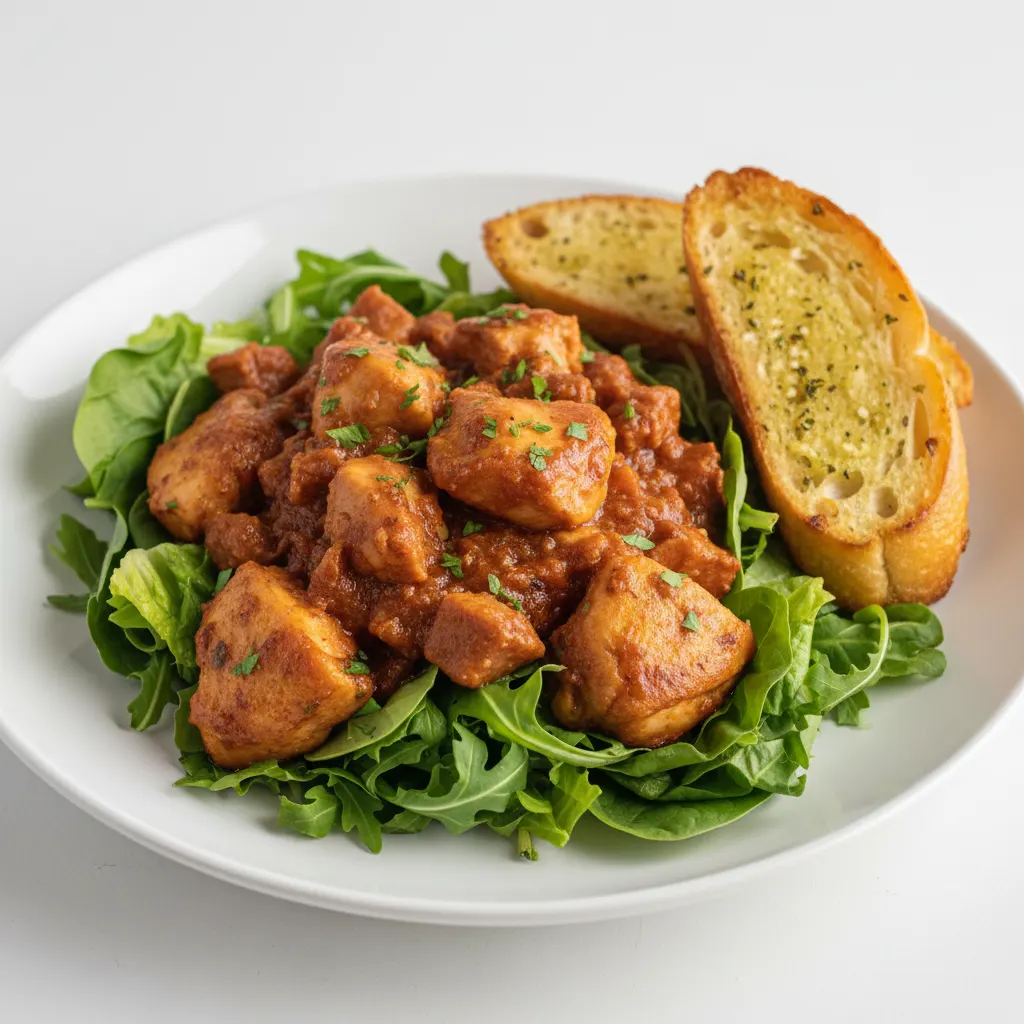 Lettuce Mix with Chicken Cacciatore, Sunday Gravy and Italian Herbs Lettuce Mix with Chicken Cacciatore, Sunday Gravy and Italian Herbs