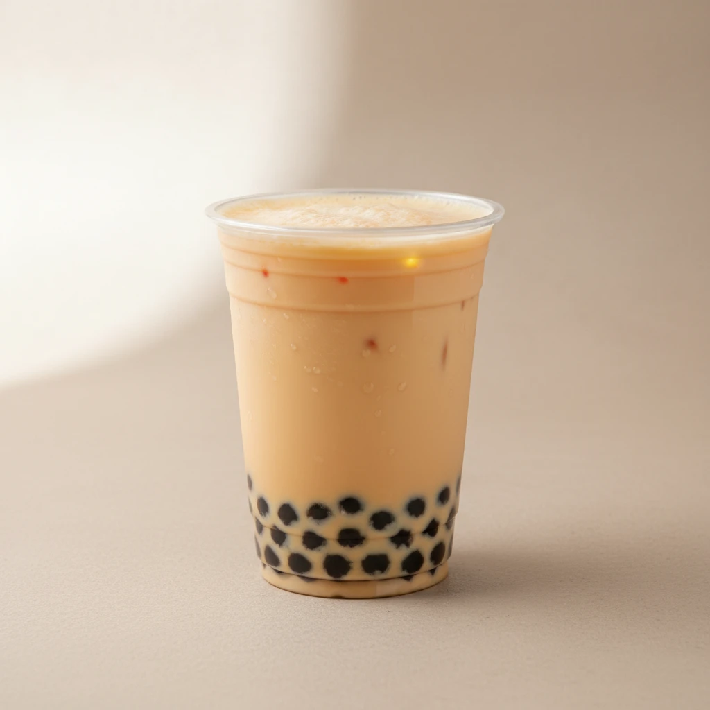 25% Sweetness Orange Yakult with Boba [16 oz]