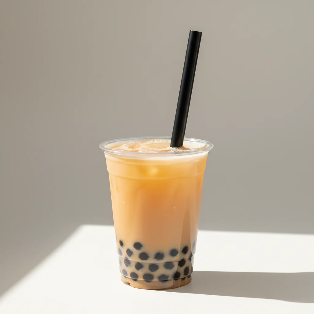 25% Sweetness Orange Yakult with Boba [24 oz]