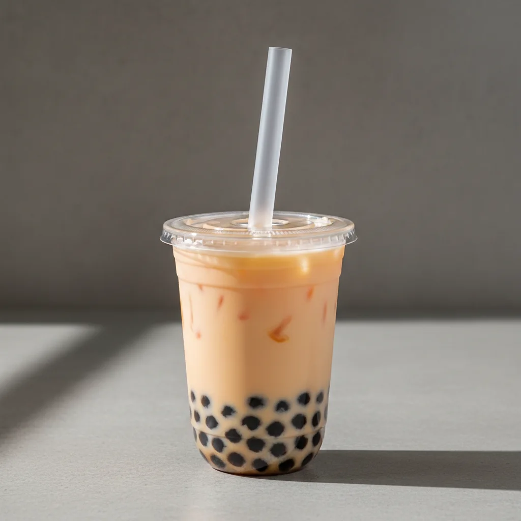 50% Sweetness Orange Yakult with Boba [24 oz]