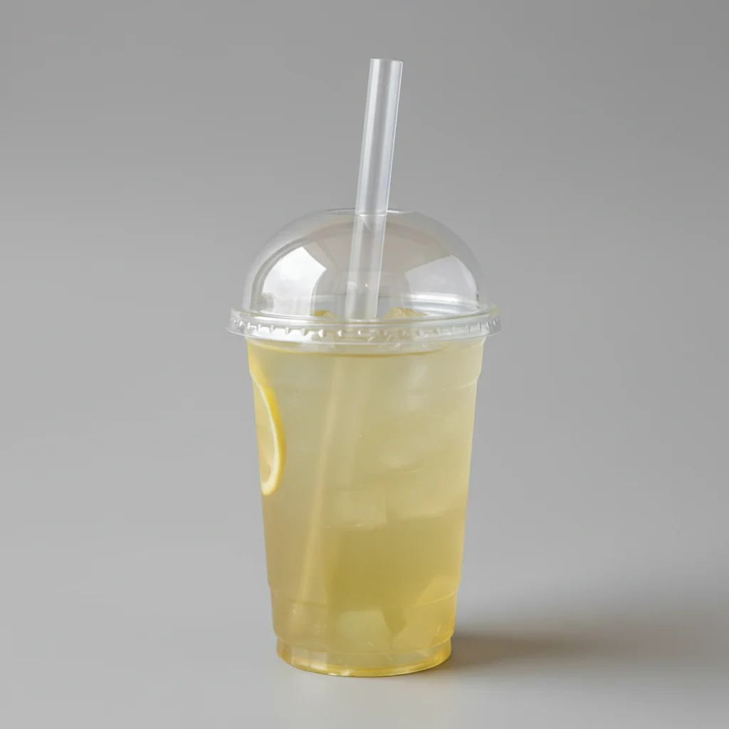25% Sweetness Fresh Lemon Green Tea with Lychee Jelly [16 oz]