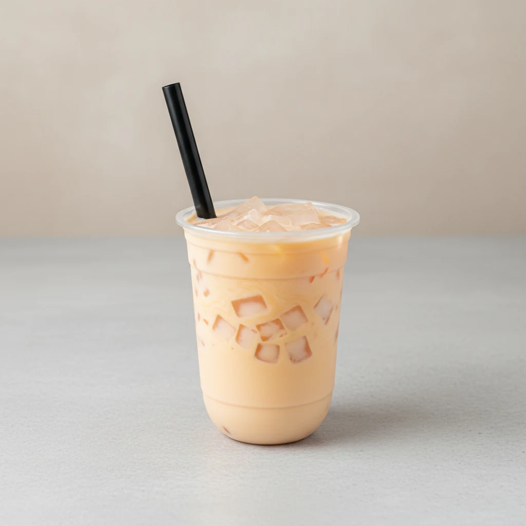 25% Sweetness Orange Yakult with Lychee Jelly [24 oz]