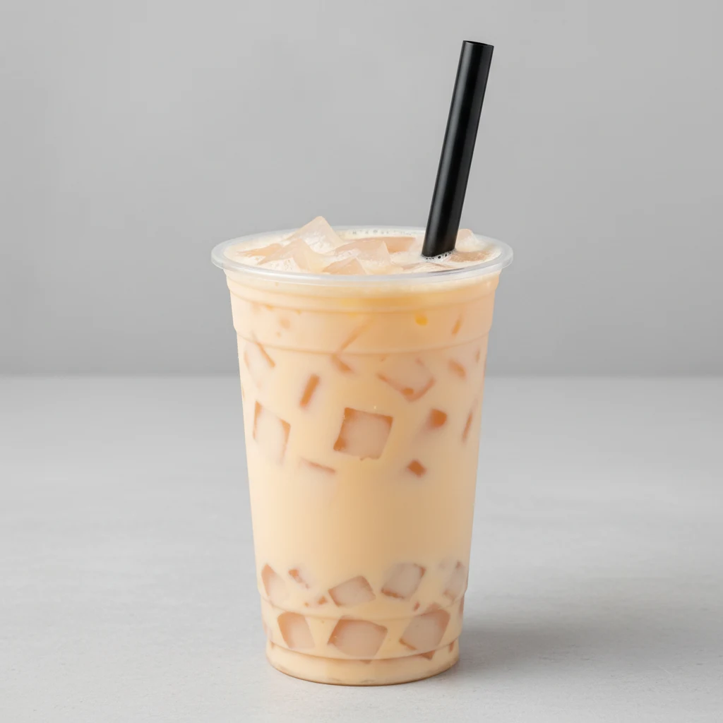 50% Sweetness Orange Yakult with Lychee Jelly [16 oz]