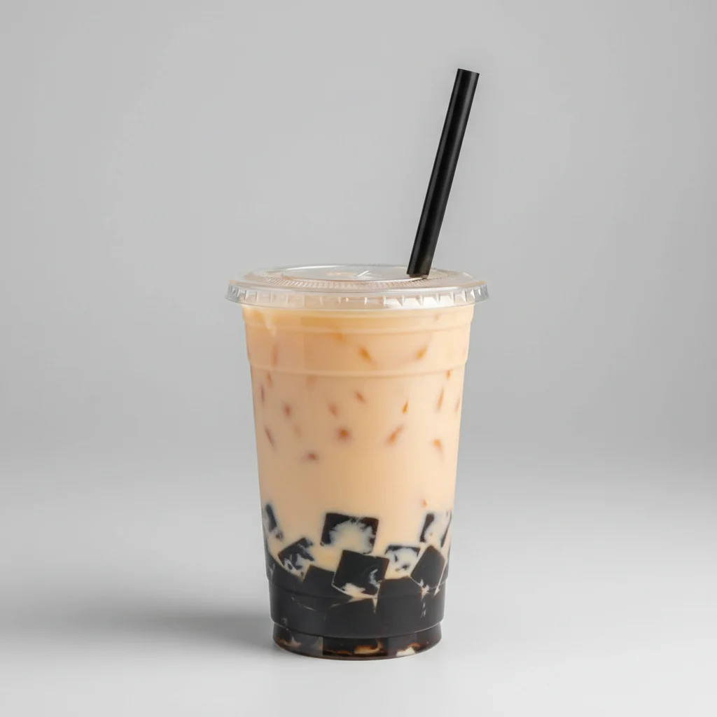 25% Sweetness Orange Yakult with Grass Jelly [24 oz]