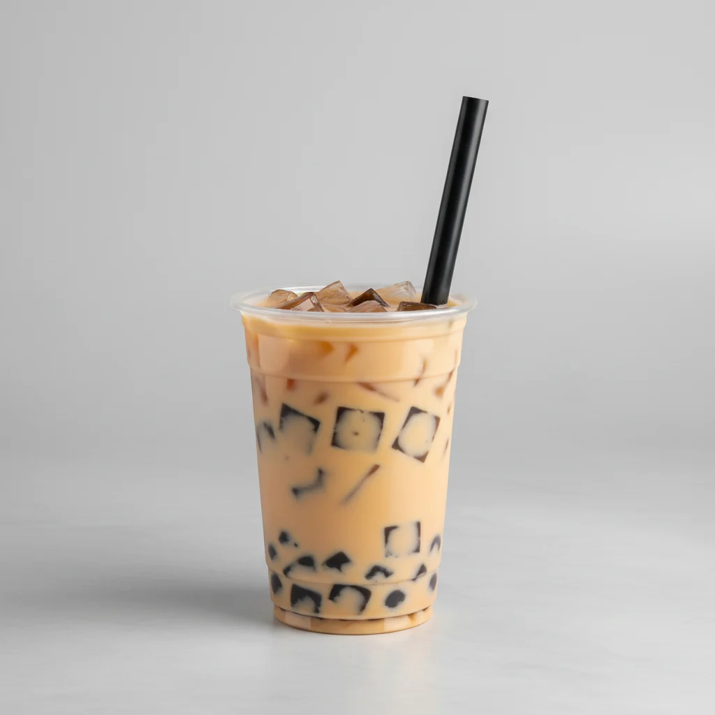 50% Sweetness Orange Yakult with Grass Jelly [24 oz]