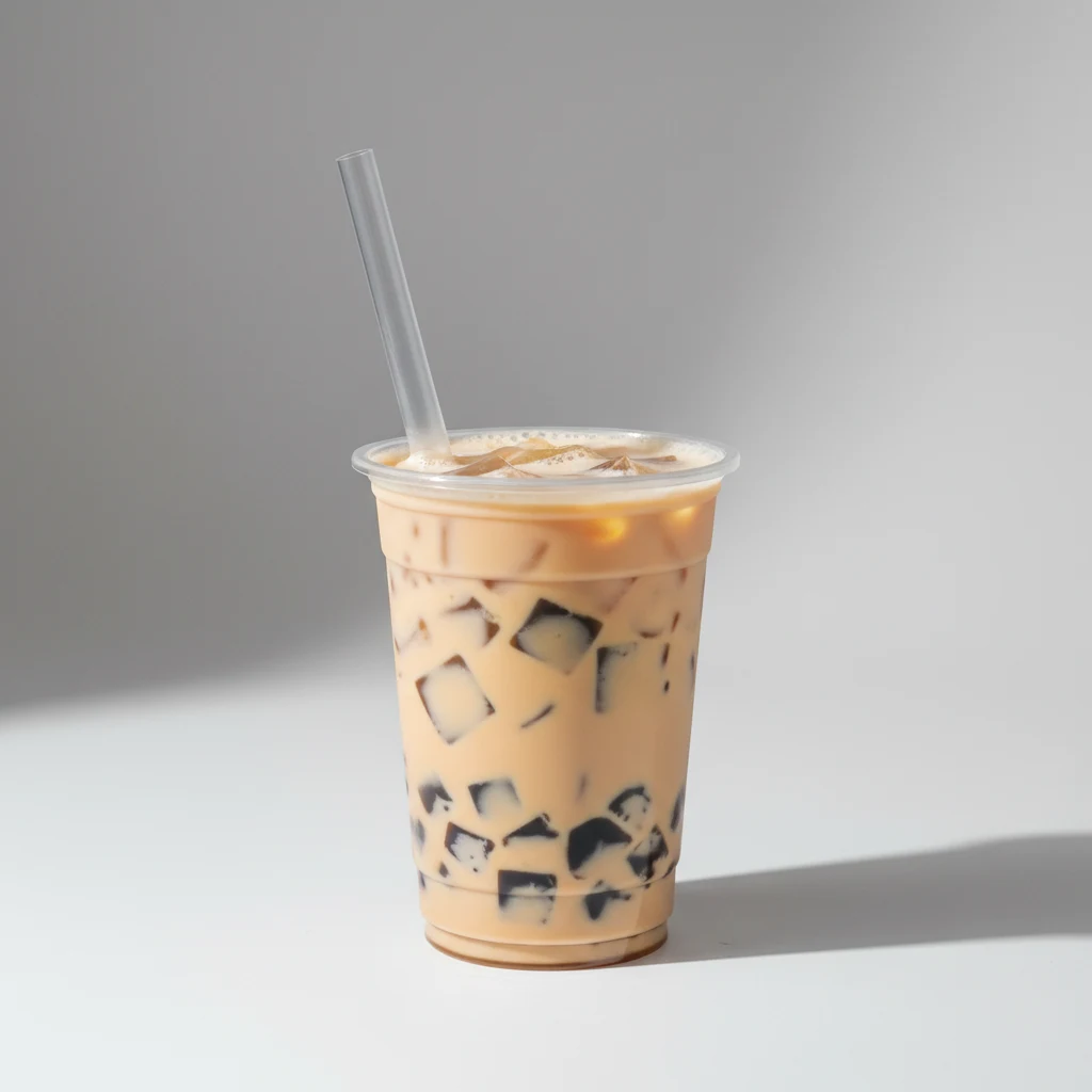 Four Seasons Milk Tea with Grass Jelly [16 oz]