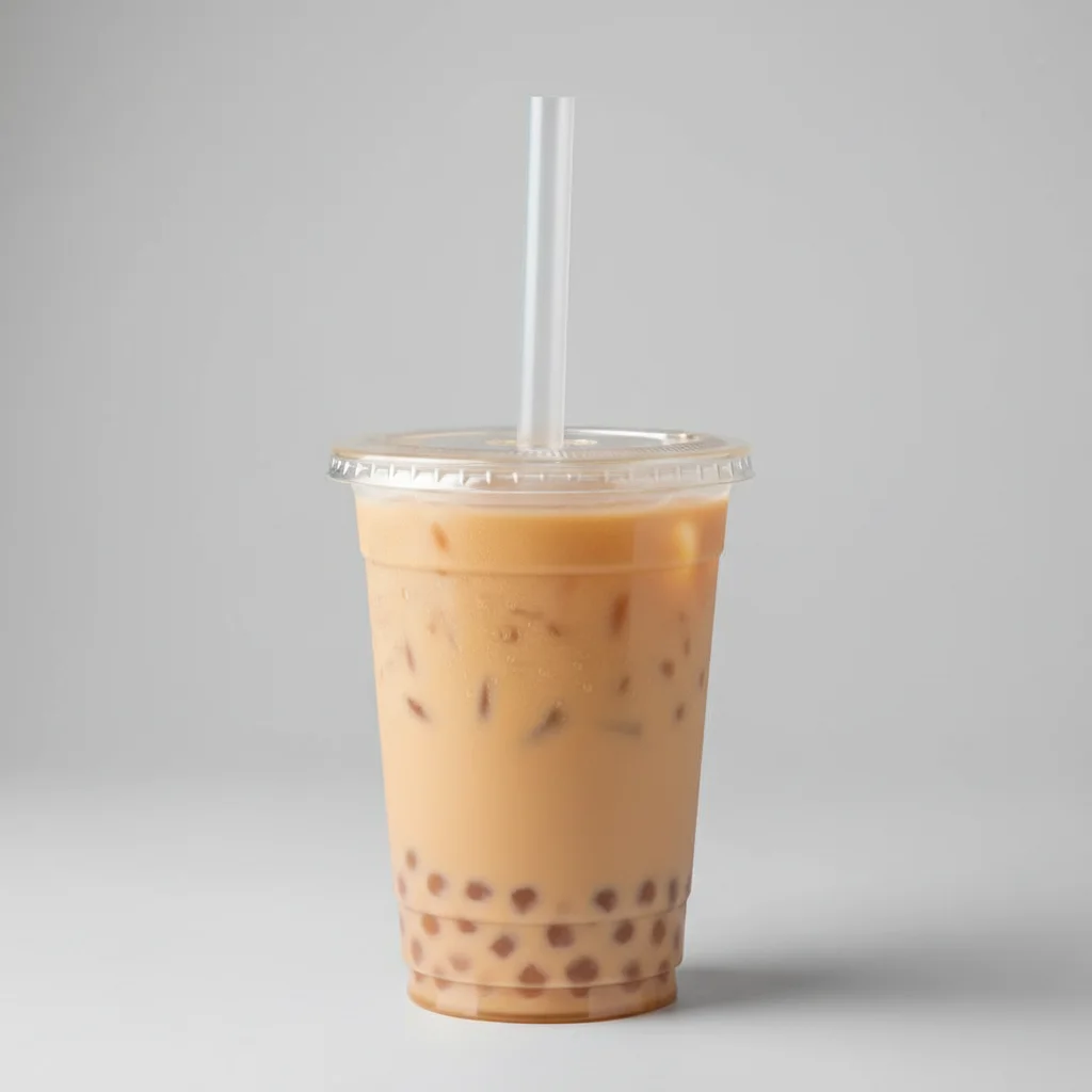 25% Sweetness Four Seasons Milk Tea with Crystal Boba [24 oz]