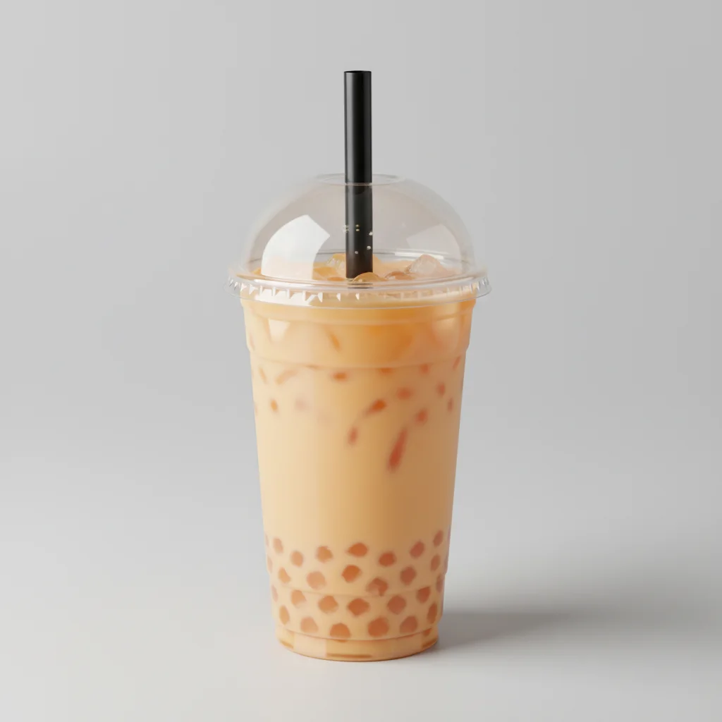 25% Sweetness Orange Yakult with Crystal Boba [24 oz]