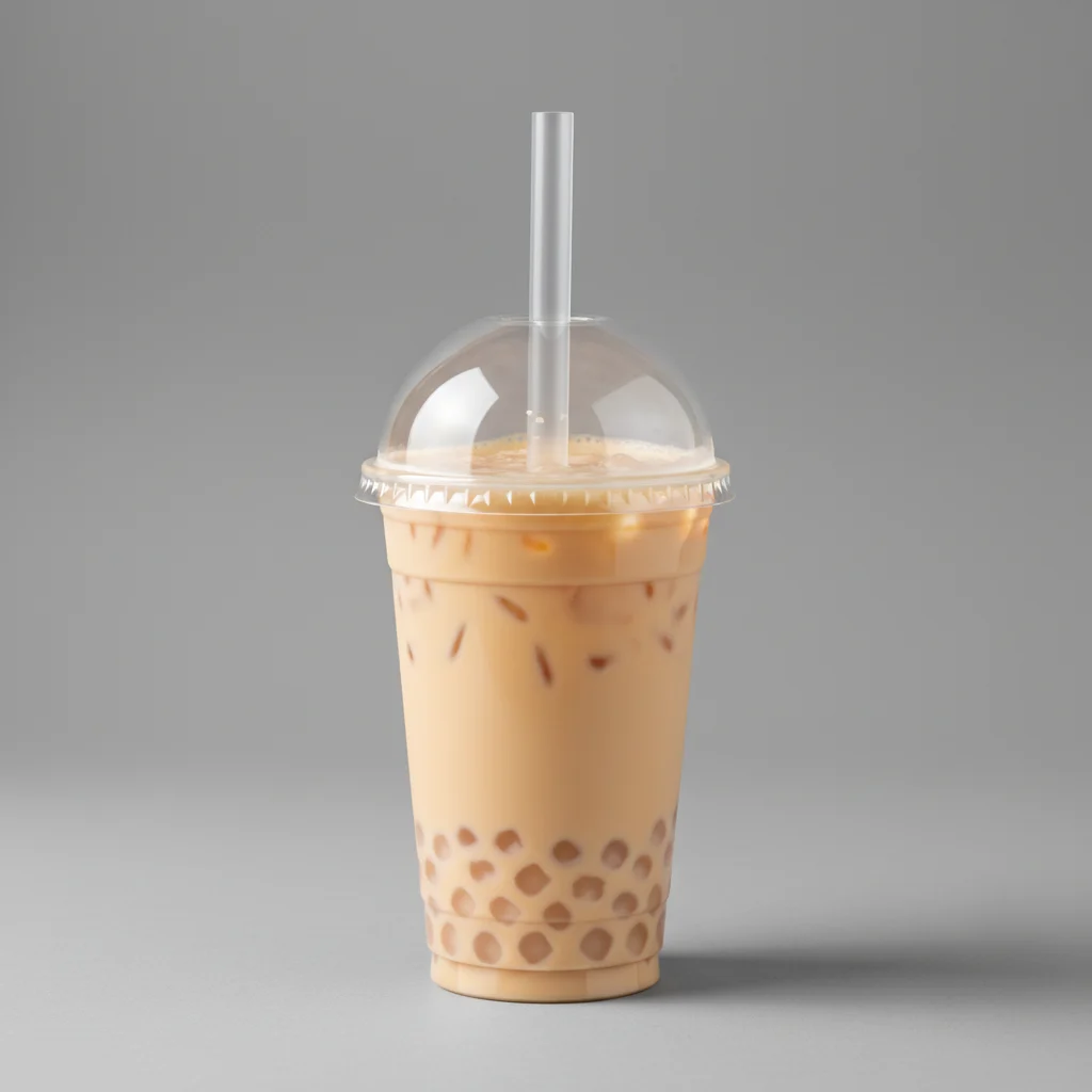 50% Sweetness Four Seasons Milk Tea with Crystal Boba [16 oz]