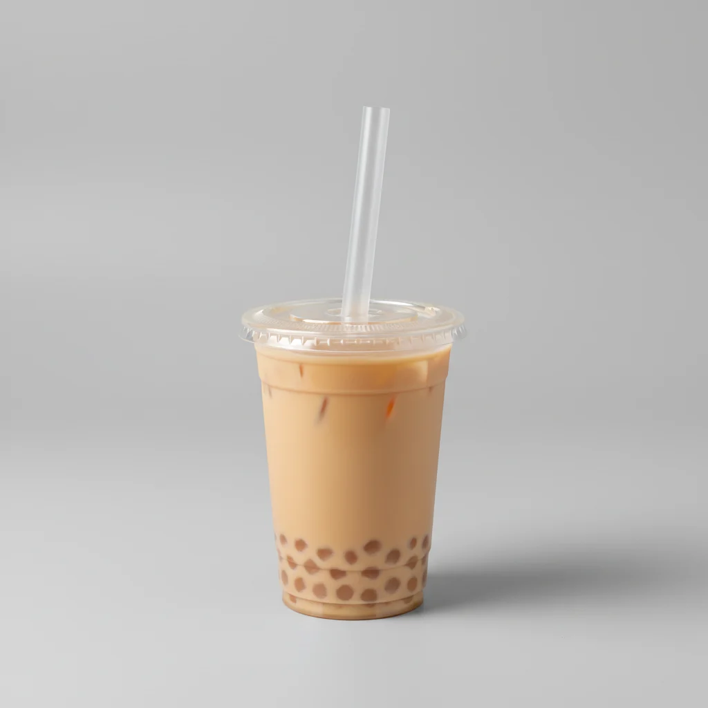 50% Sweetness Four Seasons Milk Tea with Crystal Boba [24 oz]