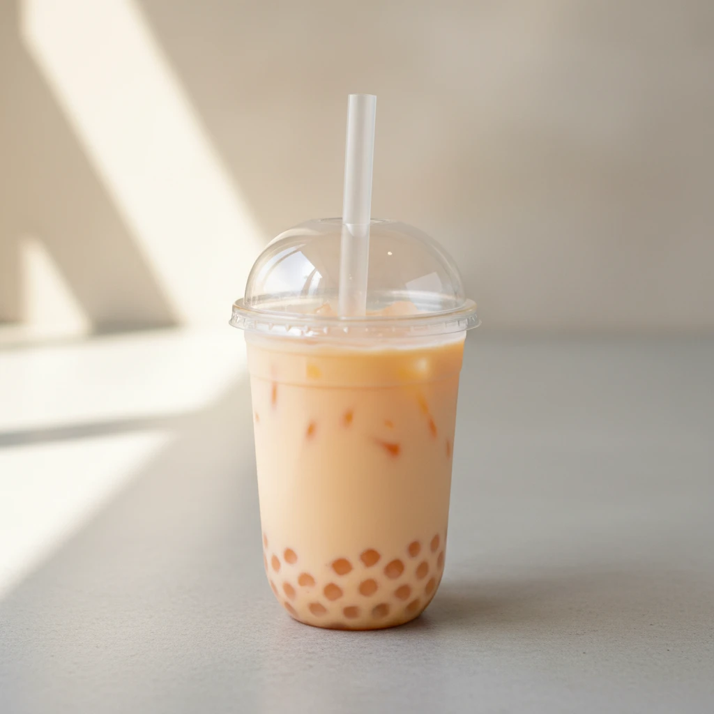 Orange Yakult with Crystal Boba [16 oz]