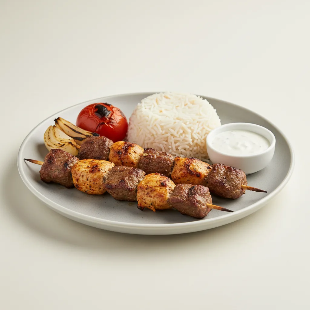 Grilled Kebab & Rice Grilled Kebab & Rice