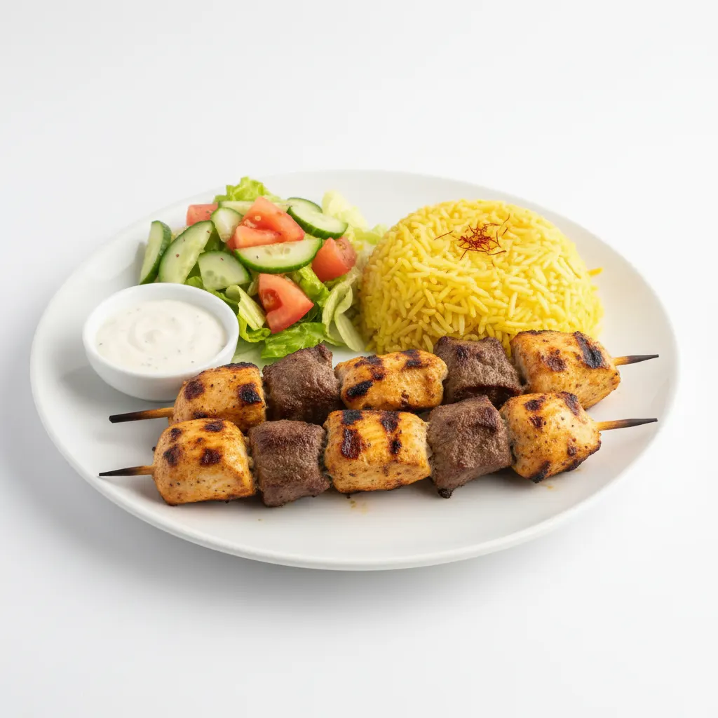 Grilled Chicken & Beef Kebab Grilled Chicken & Beef Kebab