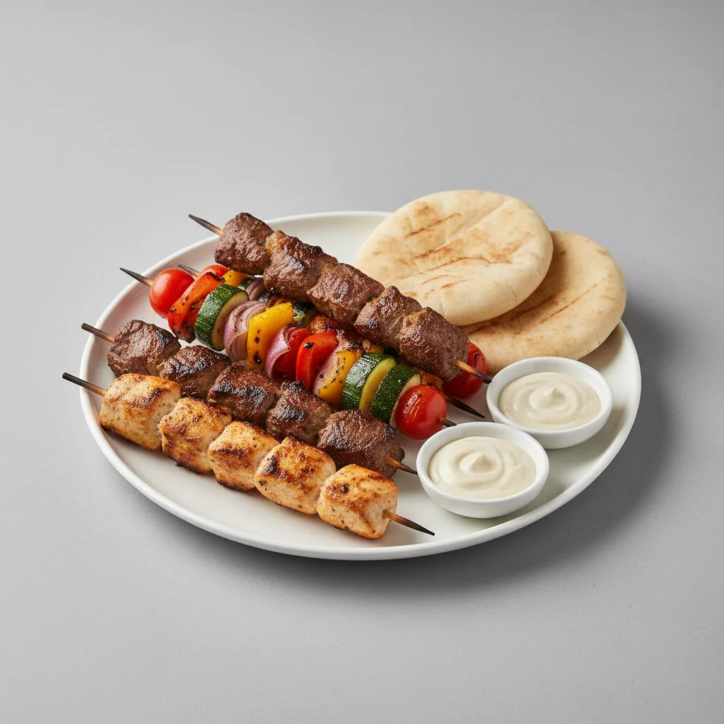 Mixed Grilled Skewers (2 Each) Mixed Grilled Skewers (2 Each)