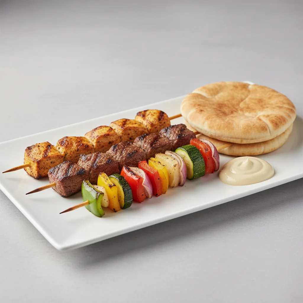 Mixed Grilled Skewers (1 Each) Mixed Grilled Skewers (1 Each)