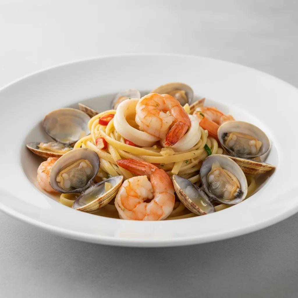 Clams, Shrimp & Squid Pasta Clams, Shrimp & Squid Pasta