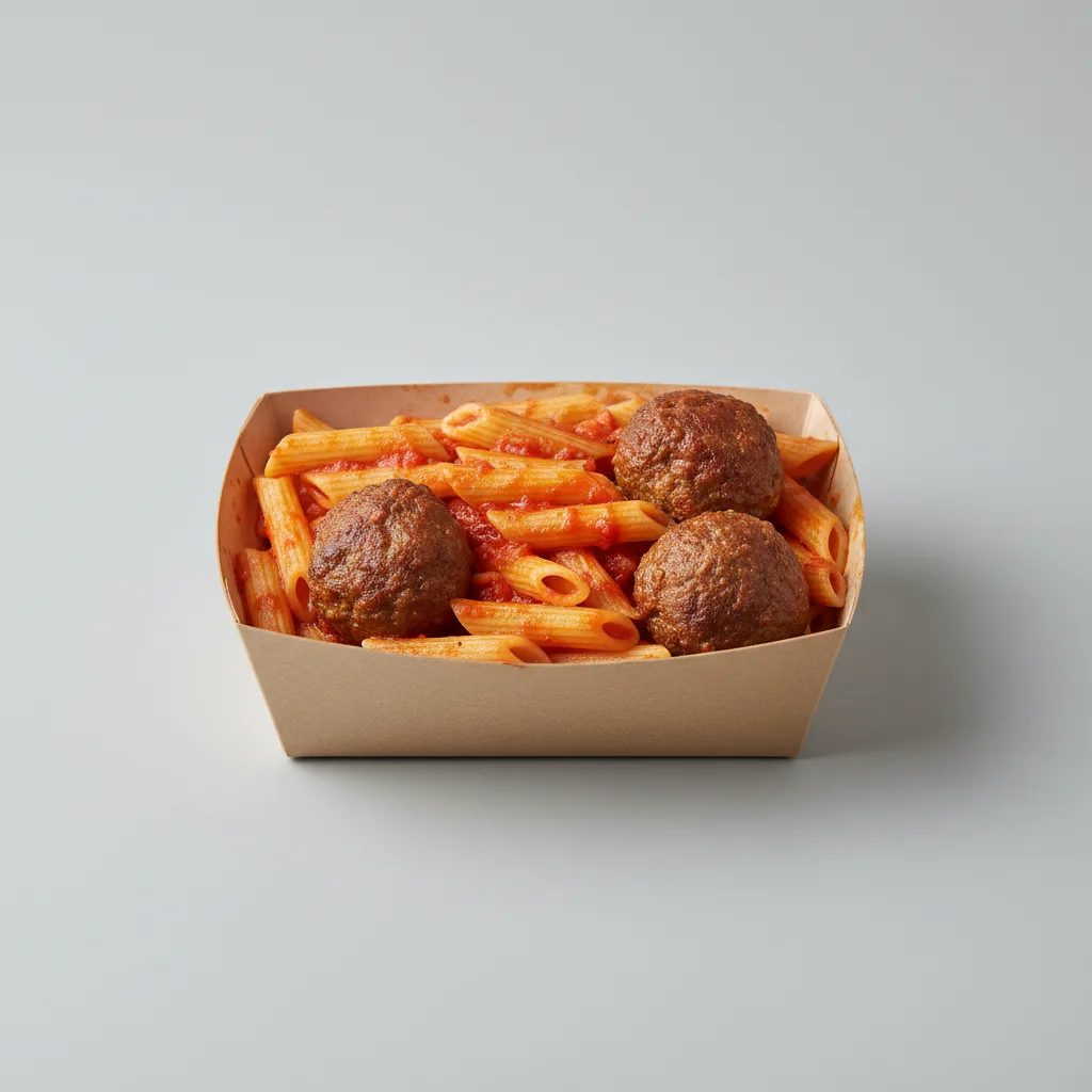 Pasta With Meatballs - Marinara Pasta With Meatballs - Marinara