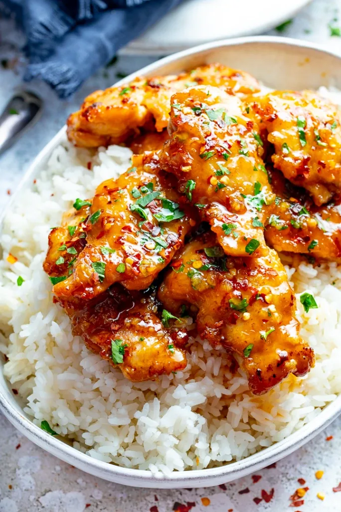 Garlic Chicken and White Rice [Small]