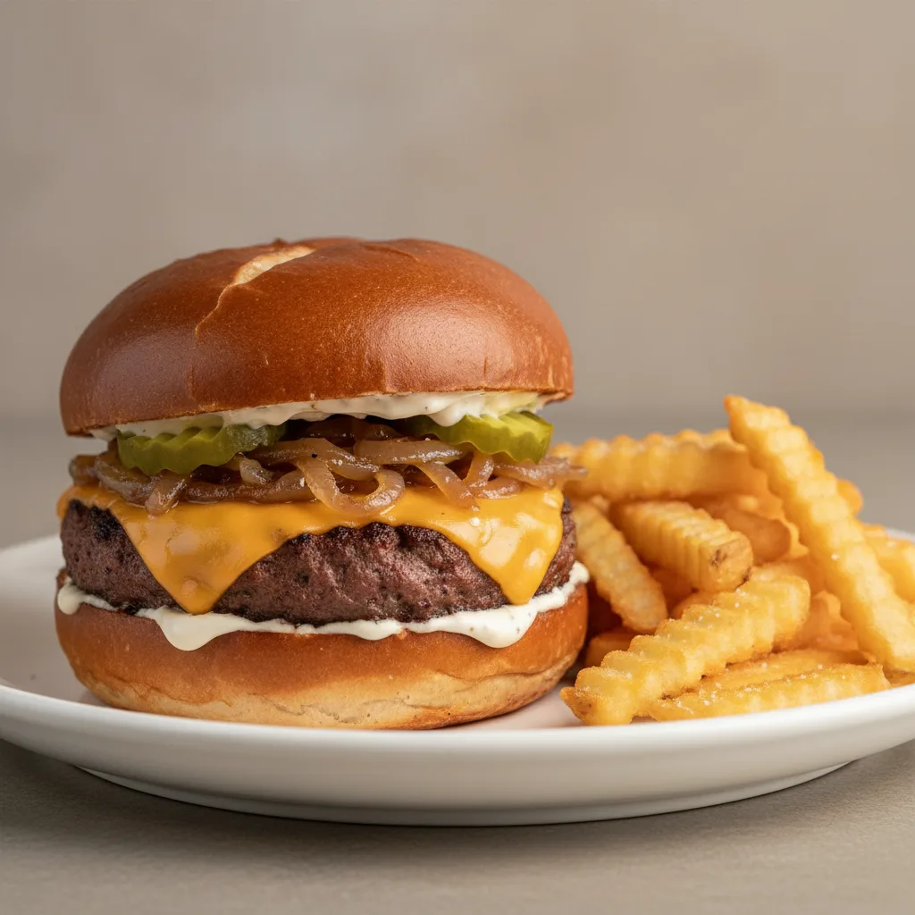 Nasch Burger with Fries