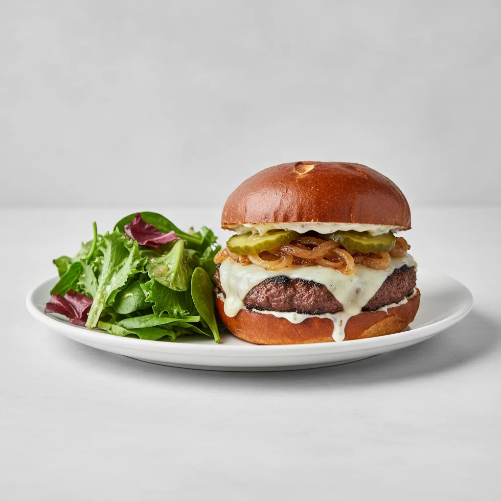 Nasch Burger with Salad