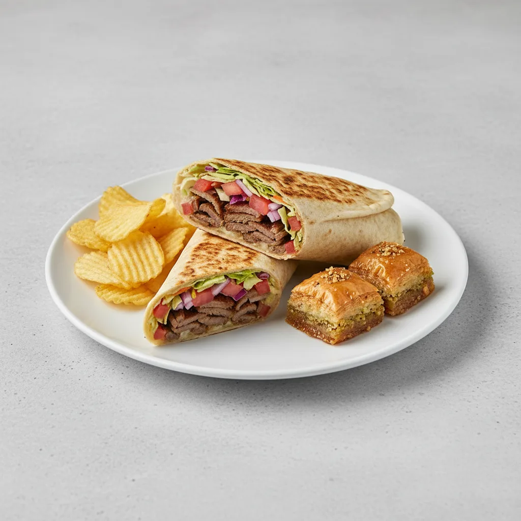 Beef Shawarma Sandwich - Wrap Beef Shawarma Sandwich - Wrap