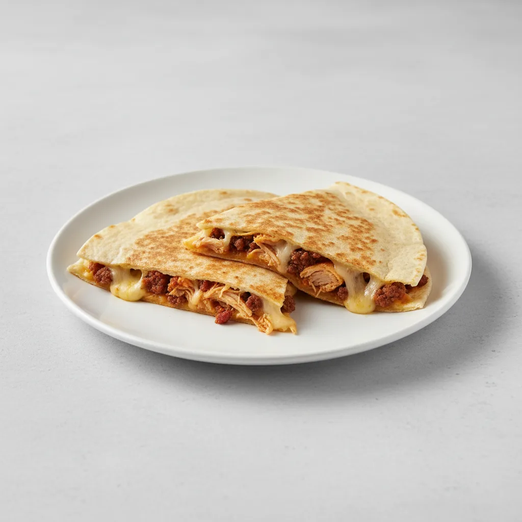 Quesadillas - Chicken & Ground Beef (flour Tortillas) Quesadillas - Chicken & Ground Beef (flour Tortillas)