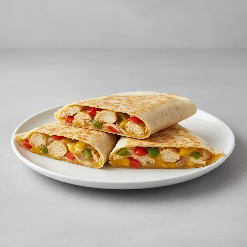 Quesadillas - Chicken & Veggie (flour Tortillas) Quesadillas - Chicken & Veggie (flour Tortillas)