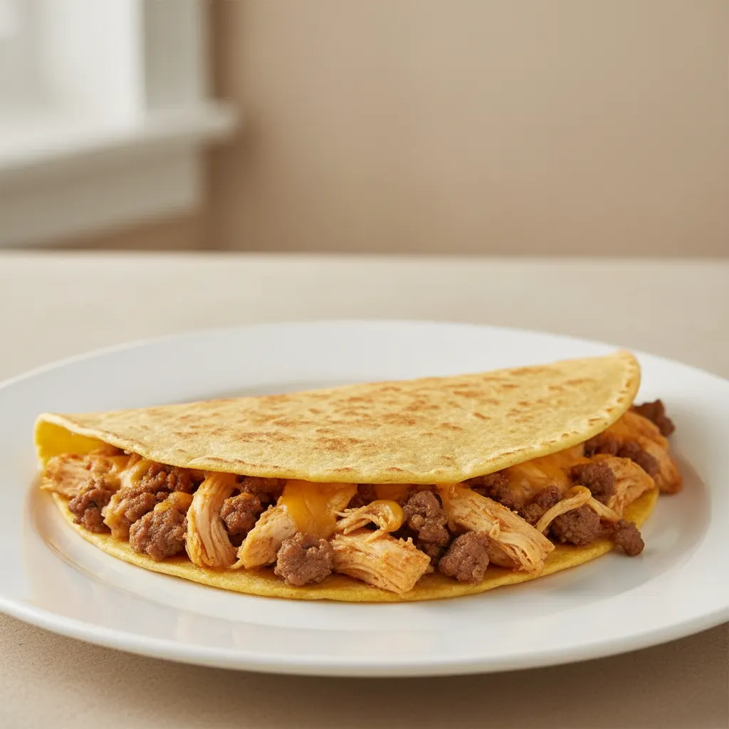 Quesadillas - Chicken & Ground Beef (corn Tortillas) Quesadillas - Chicken & Ground Beef (corn Tortillas)