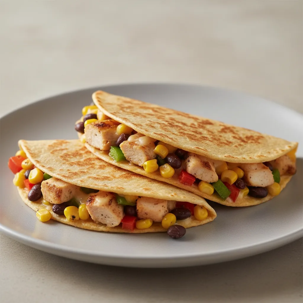 Quesadillas - Chicken & Veggie (corn Tortillas) Quesadillas - Chicken & Veggie (corn Tortillas)
