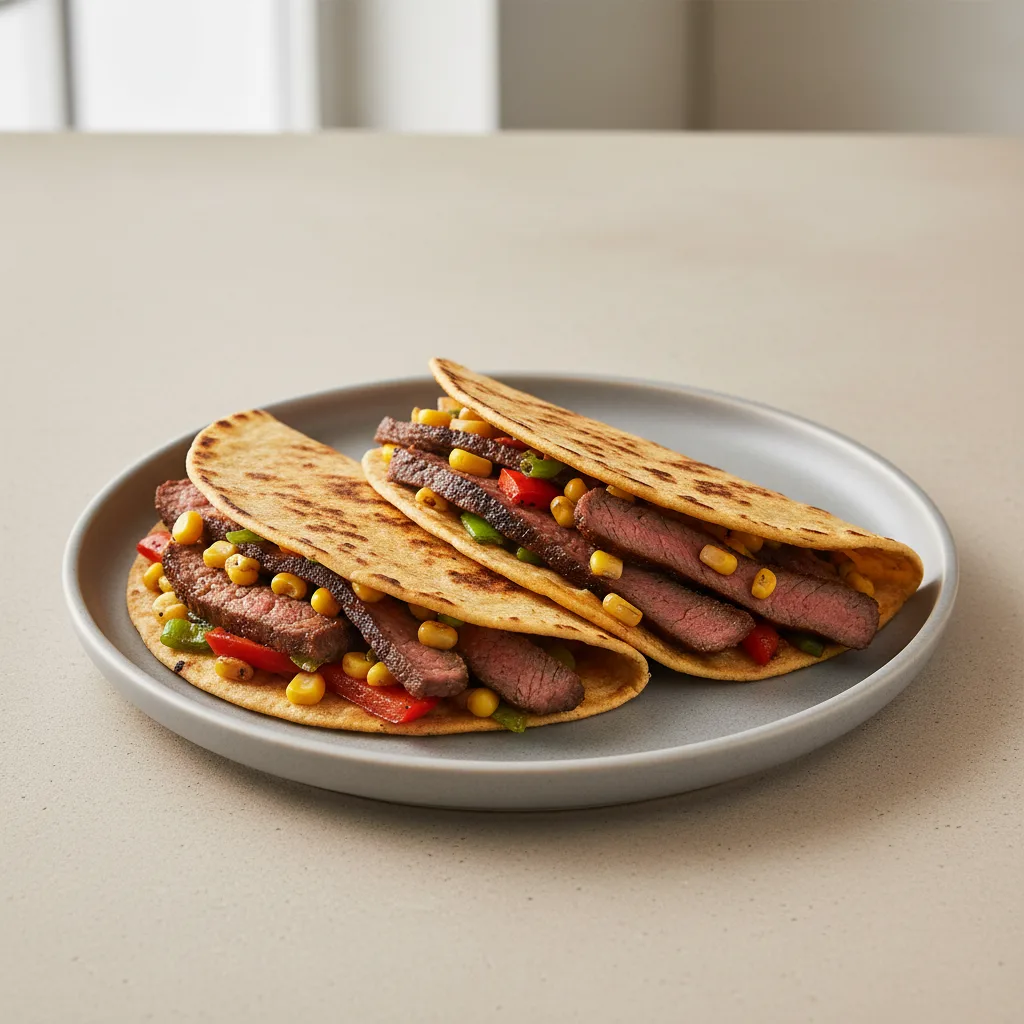 Quesadillas - Steak & Veggie (corn Tortillas) Quesadillas - Steak & Veggie (corn Tortillas)