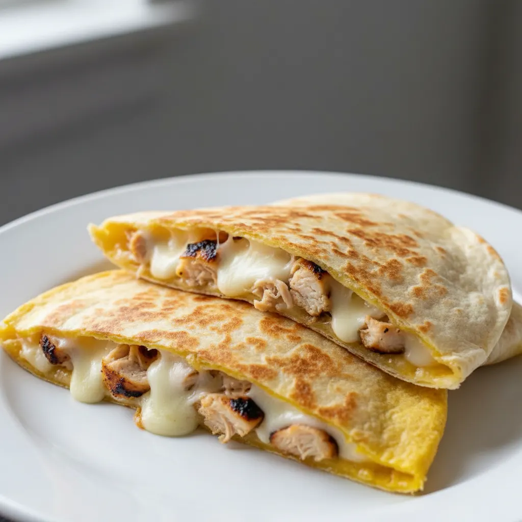 Quesadillas - Cheese & Chicken (mixed Tortillas) Quesadillas - Cheese & Chicken (mixed Tortillas)