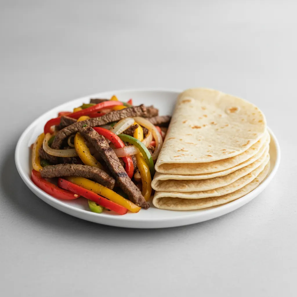 Fajitas - Steak & Veggie (flour Tortillas) Fajitas - Steak & Veggie (flour Tortillas)