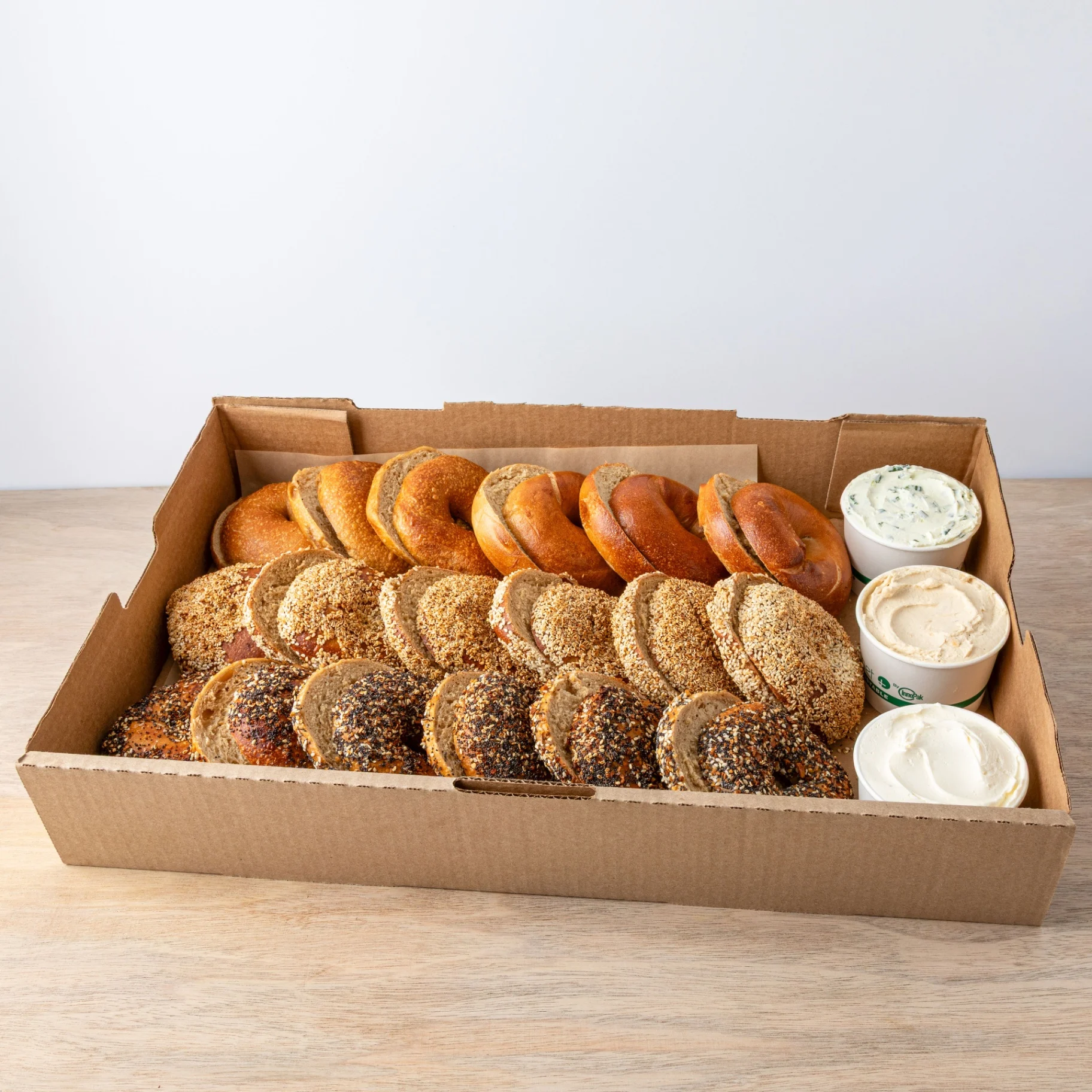 Bagel and Flavored Cream Cheese Box