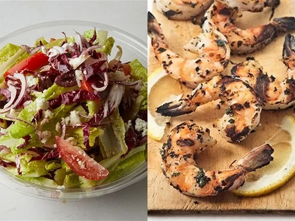 Eli's House Salad with Grilled Shrimp
