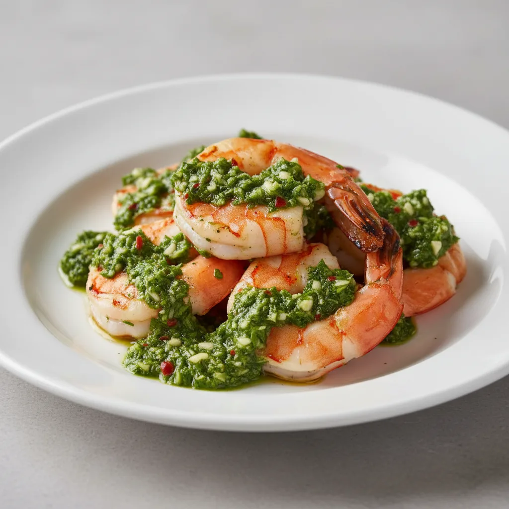 Grilled Prawns & Chimichurri Skewers Grilled Prawns & Chimichurri Skewers