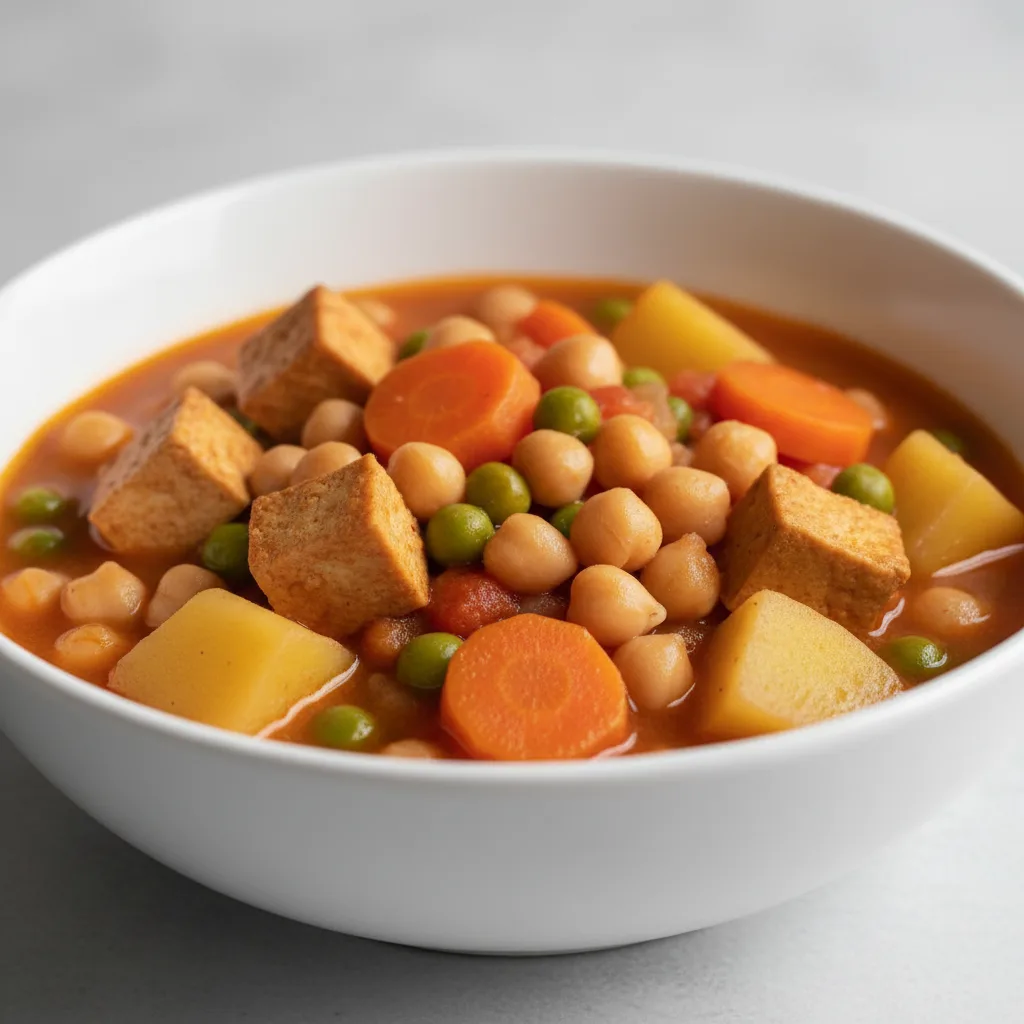 Vegan Tofu, Chickpea & Potatoes Stew Vegan Tofu, Chickpea & Potatoes Stew