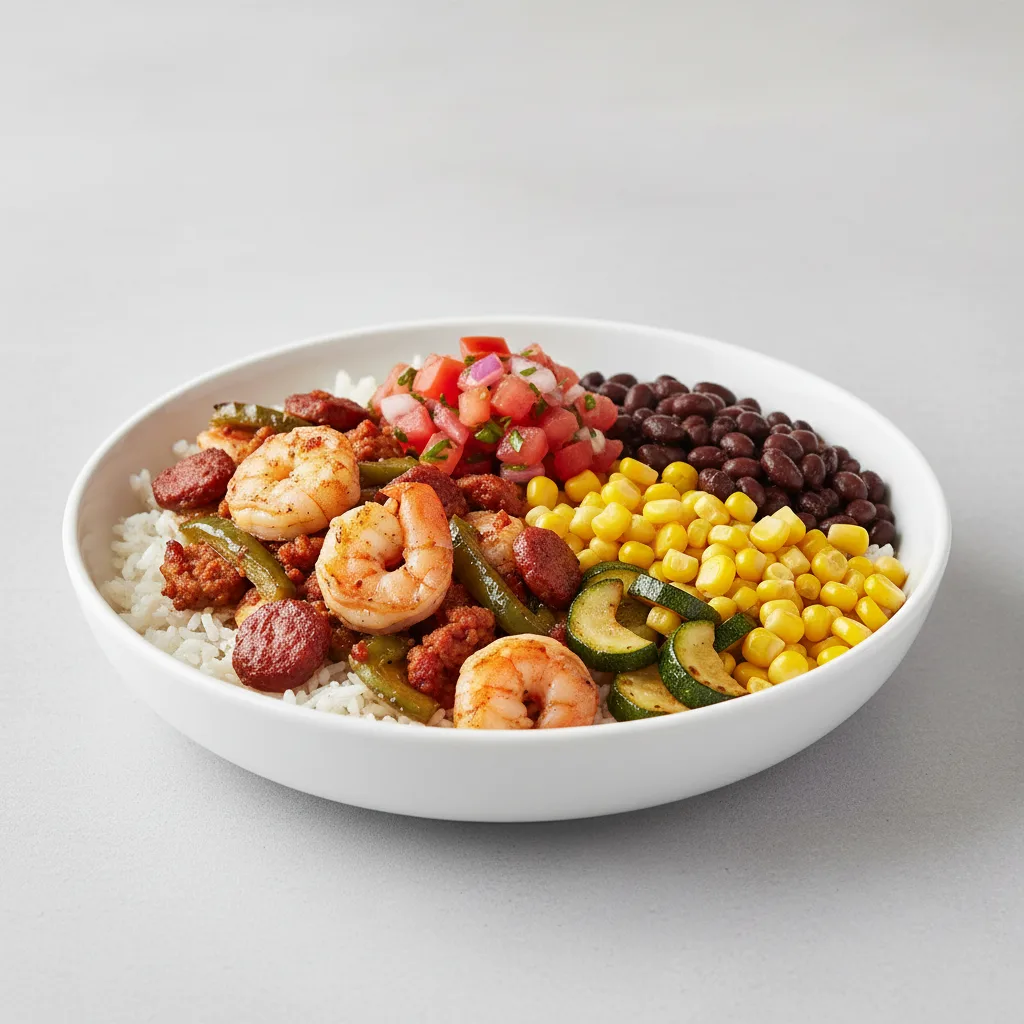 Prawns Alambres Rice Bowl Prawns Alambres Rice Bowl