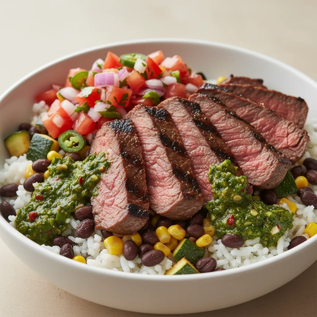 Grilled Steak & Chimichurri Rice Bowl Grilled Steak & Chimichurri Rice Bowl