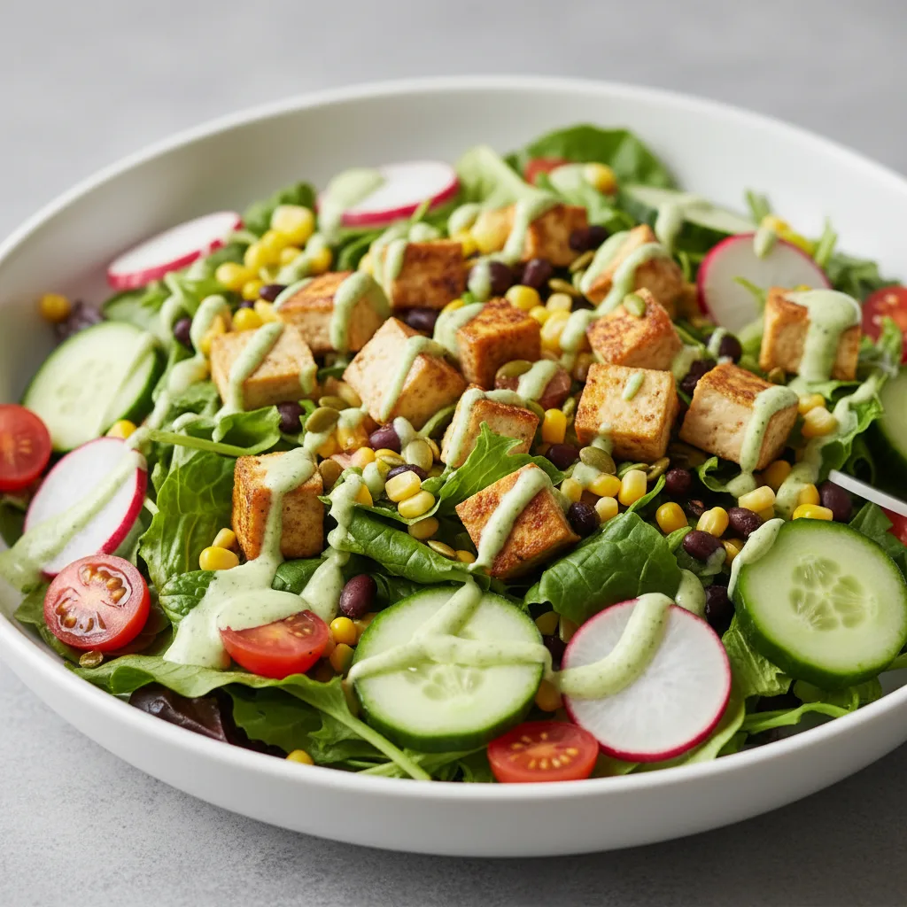 Vegan Fiesta Entree Salad Vegan Fiesta Entree Salad