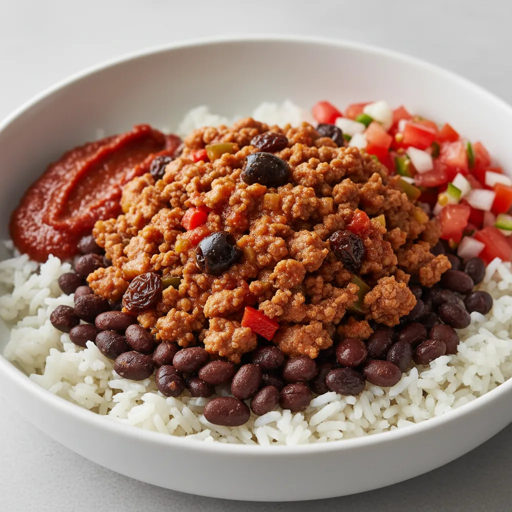 Beef Picadillo Rice Bowl Beef Picadillo Rice Bowl