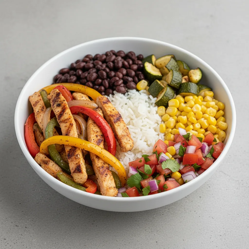 Grilled Chicken Fajitas Rice Bowl Grilled Chicken Fajitas Rice Bowl
