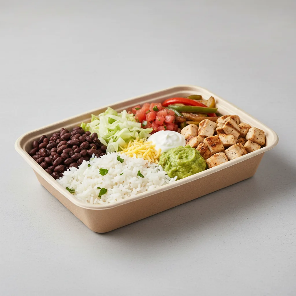 Burrito Bowl Box Combo — Chicken