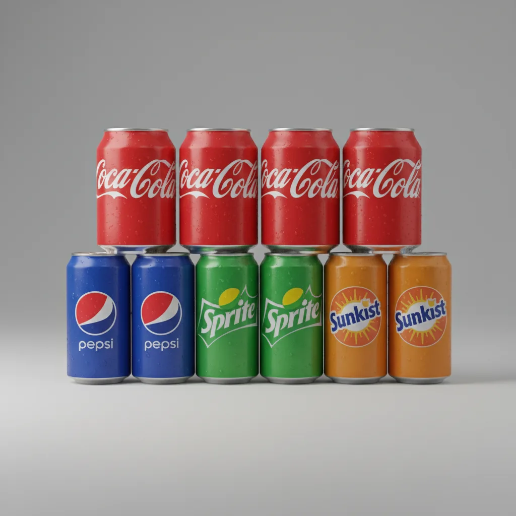 Assorted Canned Sodas Package — Assorted Regular Sodas
