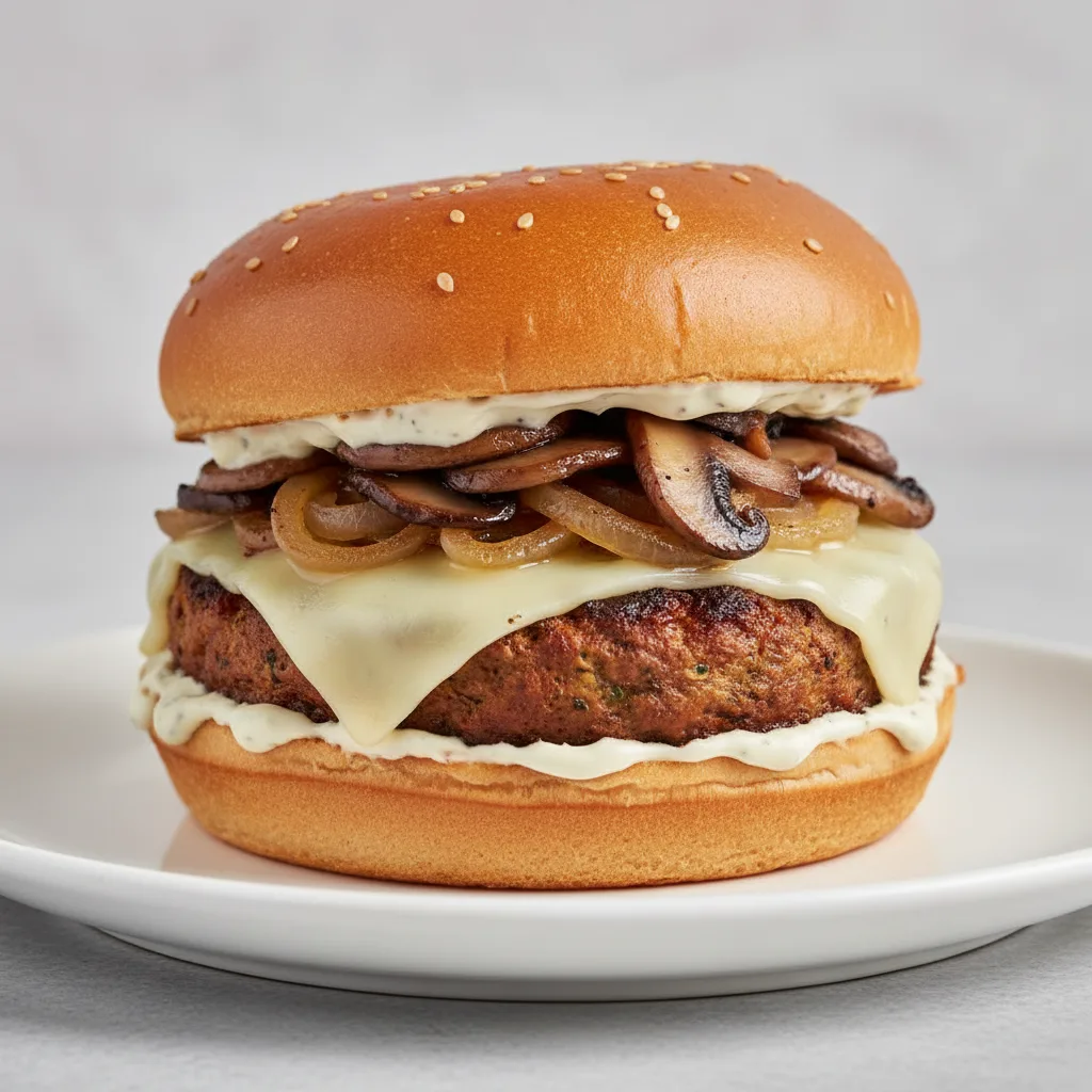 Shroomy Veggie Spin Burger Burger