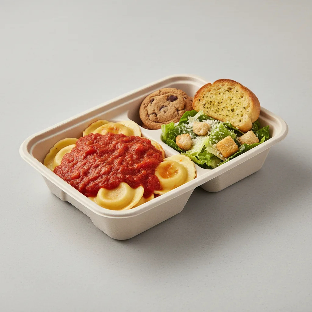 Cheese Ravioli Marinara Boxed Lunch - Caesar Salad Cheese Ravioli Marinara Boxed Lunch - Caesar Salad