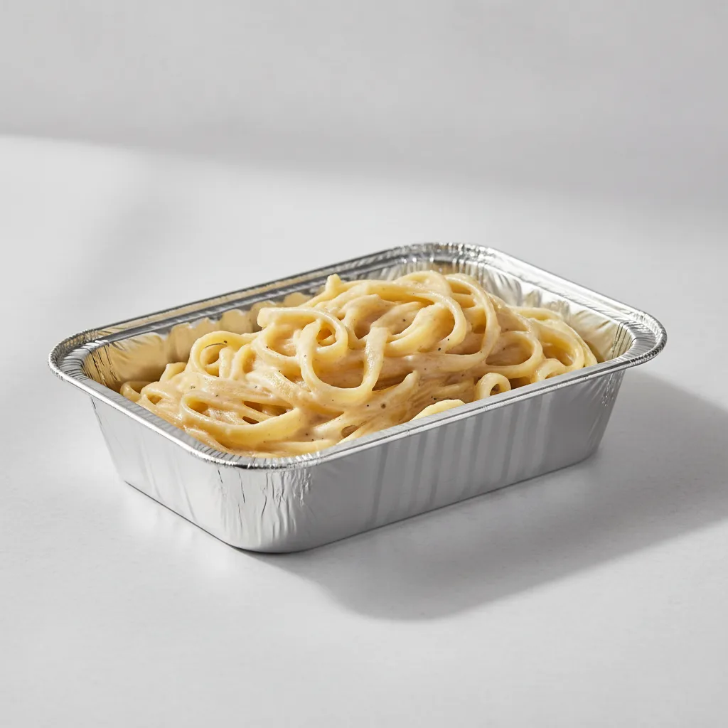 Fettuccine Alfredo Pasta Tray - Plain Fettuccine Alfredo Pasta Tray - Plain