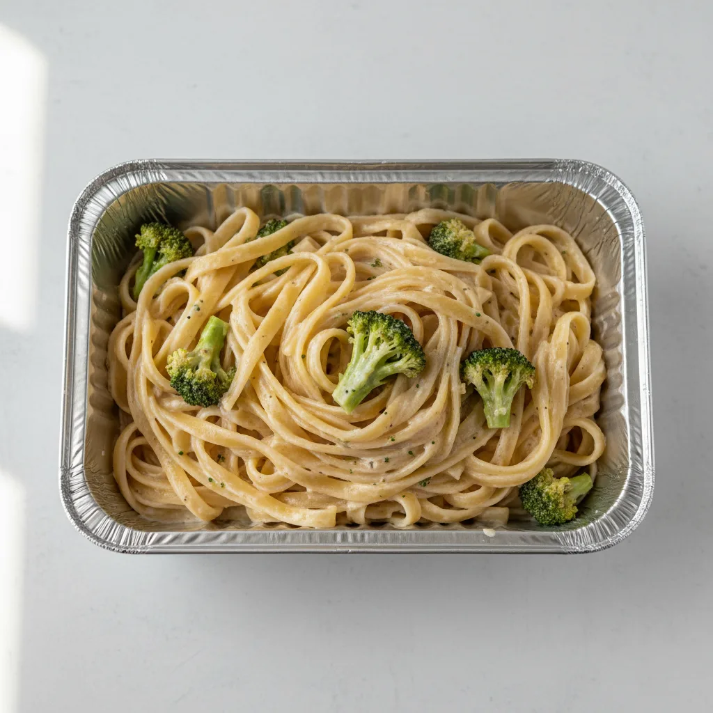 Fettuccine Alfredo Pasta Tray - Broccoli Fettuccine Alfredo Pasta Tray - Broccoli