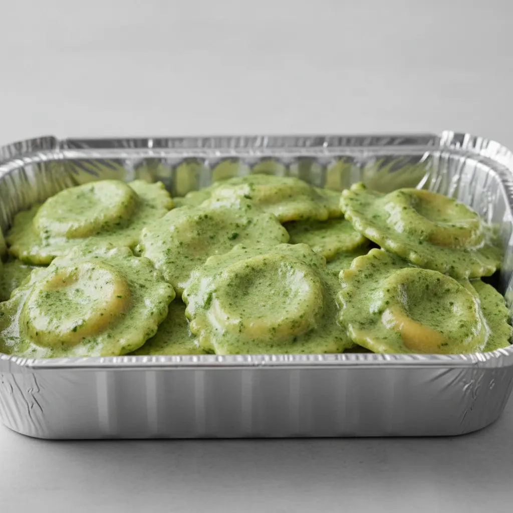 Ravioli Tray - Spinach Sauce Ravioli Tray - Spinach Sauce
