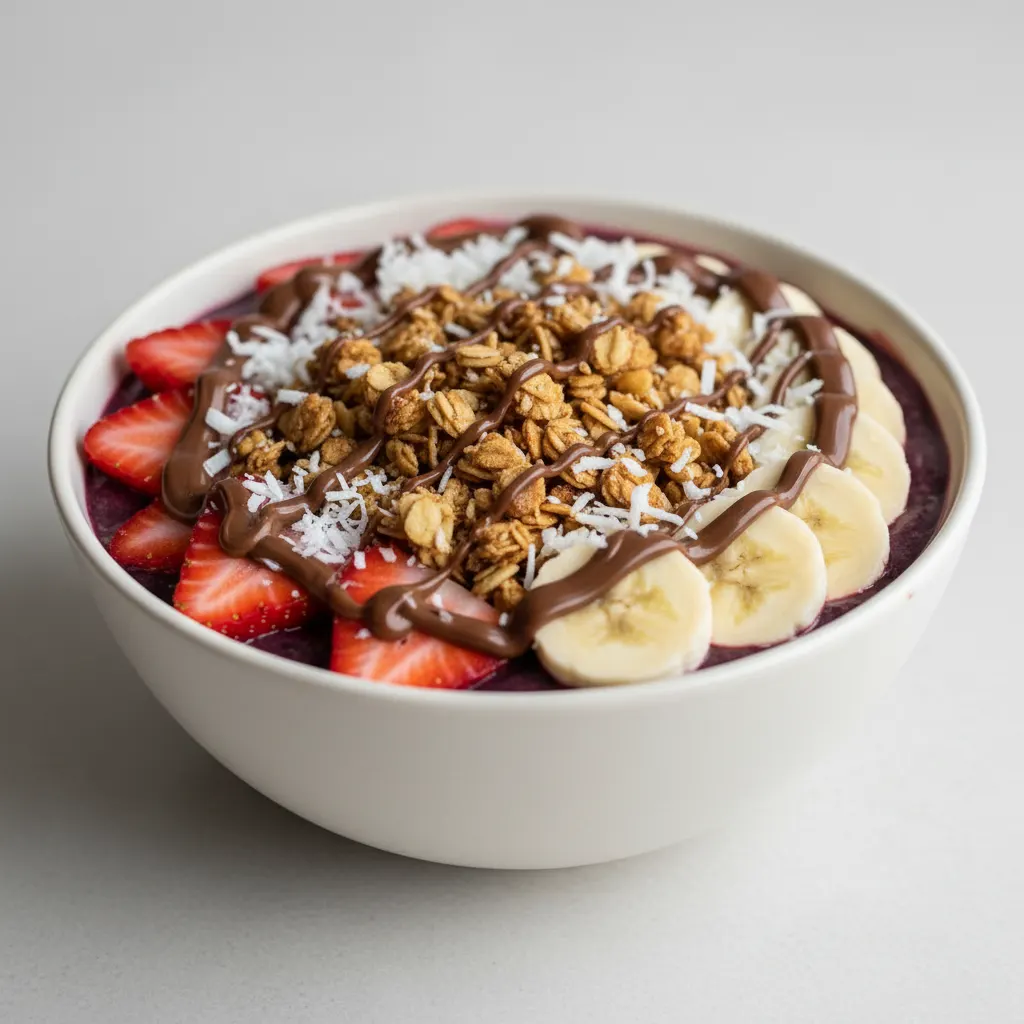 Nutella Acai Bowl (Gluten Free Granola) Nutella Acai Bowl (Gluten Free Granola)
