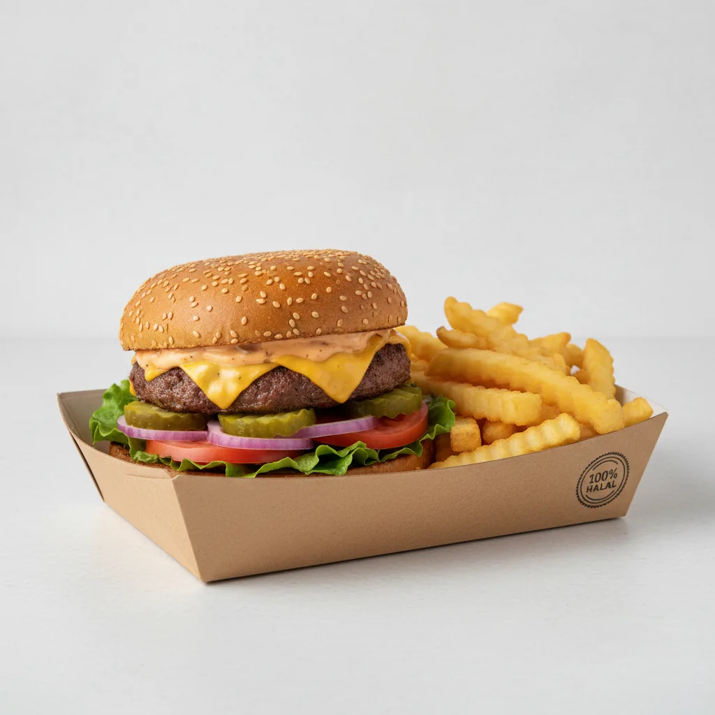 B'igi Americano Box - Gluten Free Bun - Fries B'igi Americano Box - Gluten Free Bun - Fries